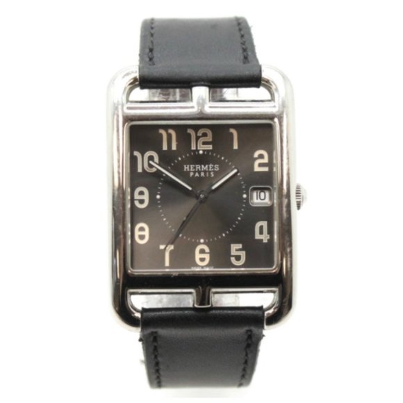 Hermès Silver Black Quarz Cope Cod Unisex Watch